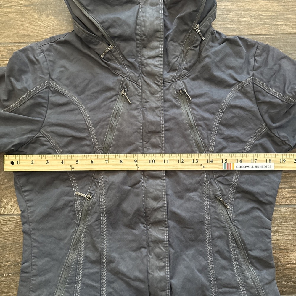 Kuhl Jacket Women Small Gray Packable Hood Full Zip Zippered Pockets - Picture 5 of 13